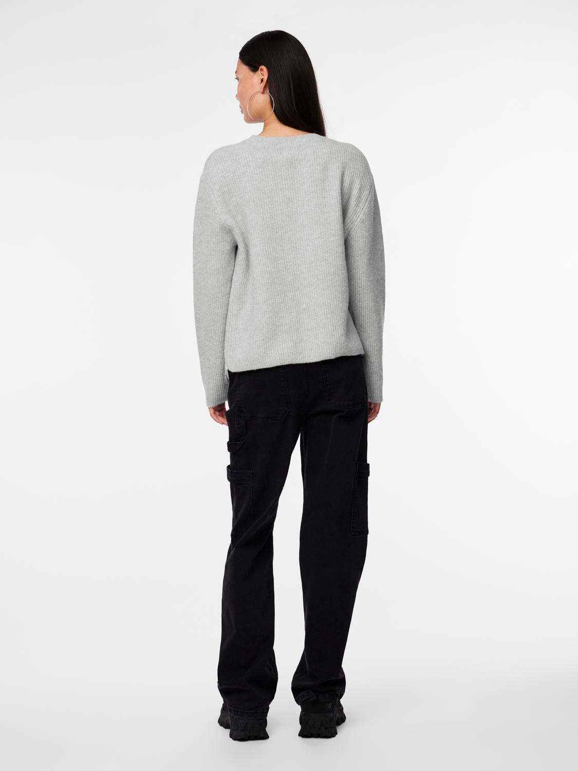 PCSILLY Cardigan - Light Grey Melange
